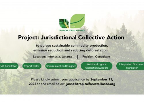 Project: Jurisdictional Collective Action to pursue sustainable commodity production, emission reduction and reducing deforestation