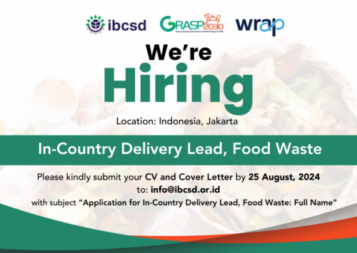 Vacancy : In-Country Delivery Lead, Food Waste