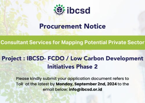 Consultant Services for Mapping Potential Private Sector  | Project IBCSD- FCDO / Low Carbon Development Initiatives Phase 2