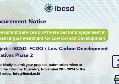 Consultant Services on Private Sector Engagement in Financing & Investment for Low Carbon Development