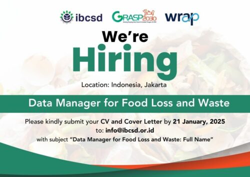 Vacancy : Data Manager for Food Loss and Waste Recruitment