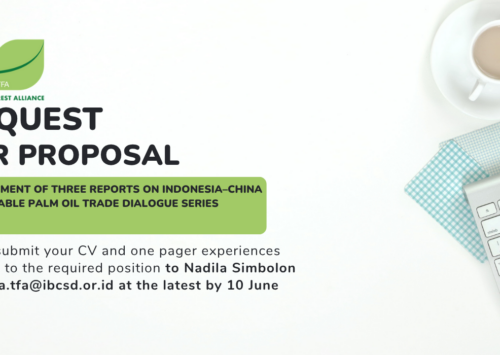 RFP : Development of Three Reports on Indonesia–China Sustainable Palm Oil Trade Dialogue Series