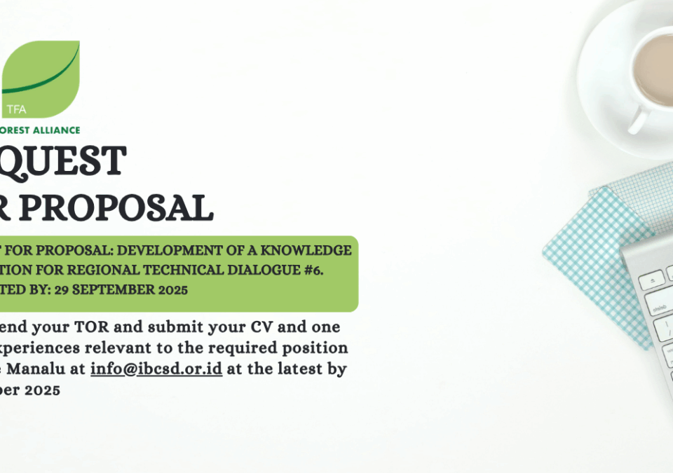 Request for Proposal: Development of a Knowledge Publication for Regional Technical Dialogue #6.