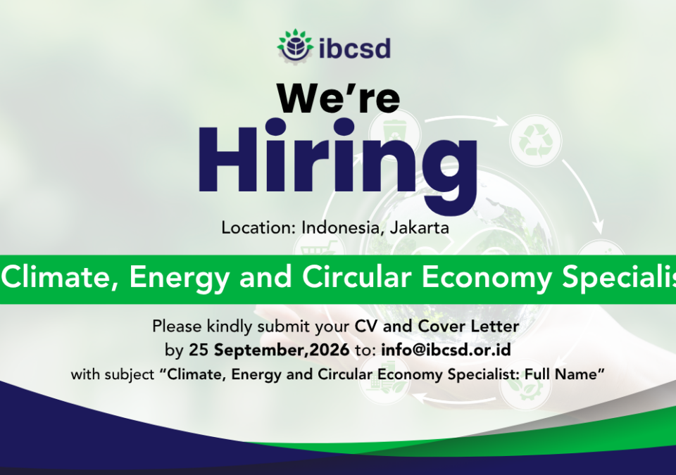Climate, Energy and Circular Economy Specialist